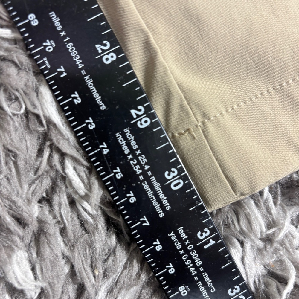 Roundtree & Yorke Performance Mens 40x30 Khaki Tan Nylon Stretch Golf Pants - Picture 5 of 7
